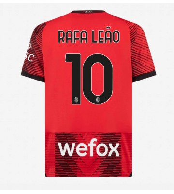 AC Milan Rafael Leao #10 Hjemmebanetrøje 2023-24 Kort ærmer